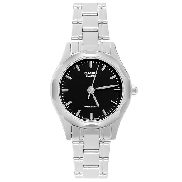 Đồng hồ Casio nữ LTP-1275D-1ADF mặt bạc tinh tế, phù hợp cho phái đẹp trong ưu đãi mua 1 tặng 1 đồng hồ.