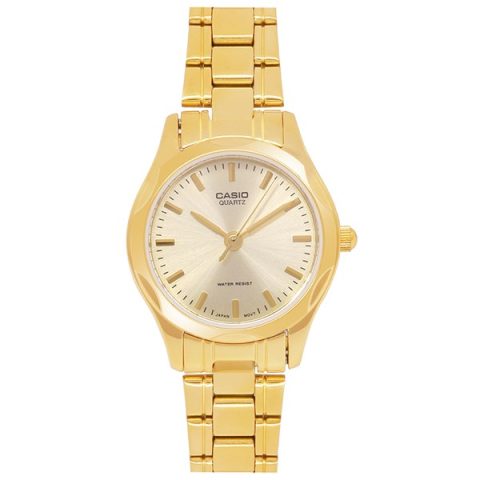 Đồng hồ Casio dây kim loại vàng: Biểu tượng của sự sang trọng và bền bỉ dành cho phái đẹp