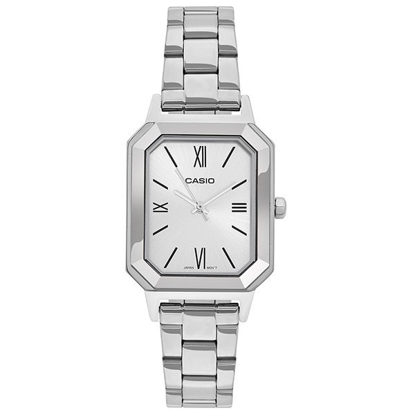 Đồng hồ Casio nữ LTP-E168D-7BDF mặt vuông, dây kim loại sáng bóng, là lựa chọn tinh tế khi mua 1 tặng 1 đồng hồ.