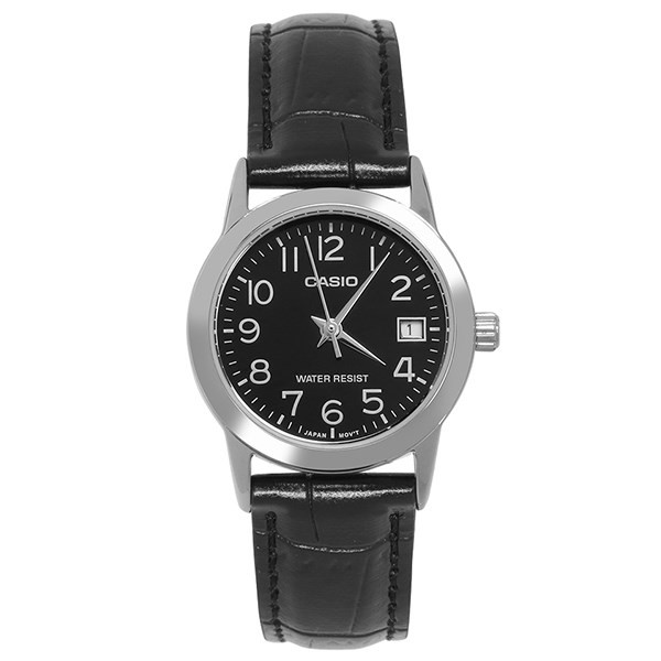 Casio nữ LTP-V002L-1BUDF dây da đen mặt nhỏ trẻ trung