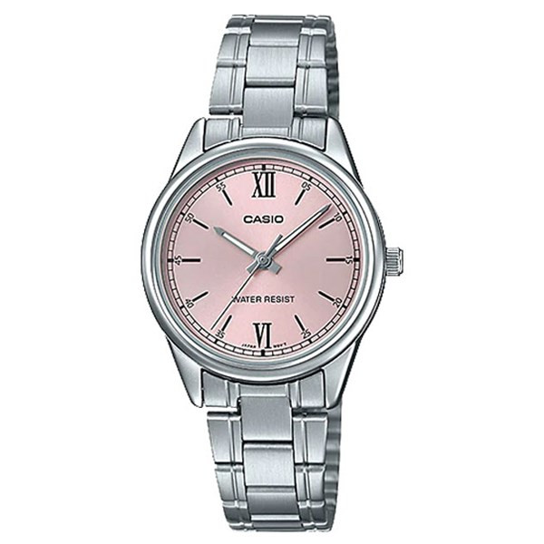 Đồng hồ Casio LTP-V005D-4B2UDF với mặt số hồng pastel nữ tính