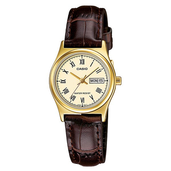 Đồng hồ Casio nữ LTP-V006GL-9BUDF mặt vàng, phong cách tối giản, có thể nhận được khi mua 1 tặng 1 đồng hồ.