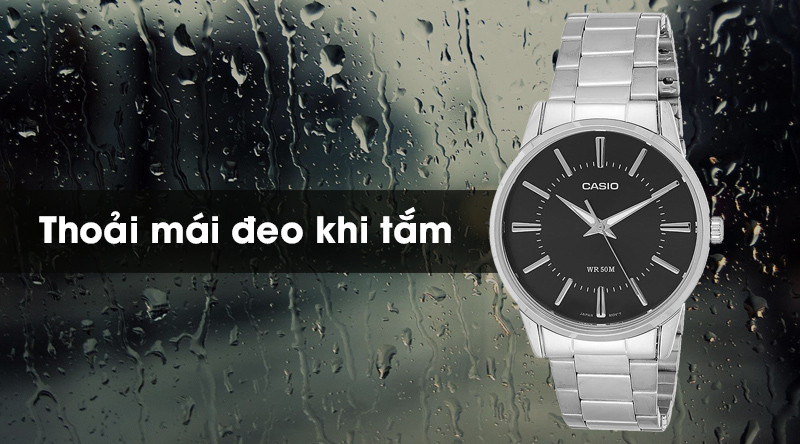 Đồng hồ nam Casio MTP-1303D-1AVDF với khả năng chống nước 5 ATM tiện lợi hàng ngày