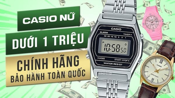 đồng hồ casio nữ mới nhất giá dưới 1 triệu