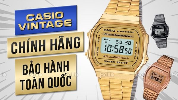 đồng hồ casio vintage nữ mới nhất phong cách retro