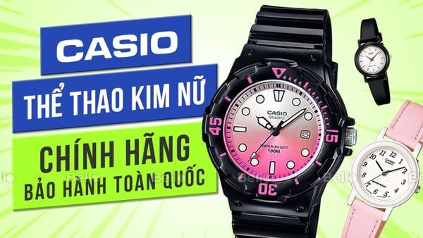 đồng hồ casio thể thao kim nữ mới nhất cá tính