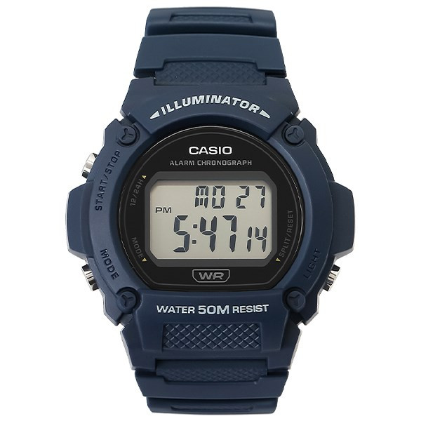 Đồng hồ Casio nam W-219H-2AVDF với thiết kế mạnh mẽ, phù hợp cho ưu đãi mua 1 tặng 1 đồng hồ.