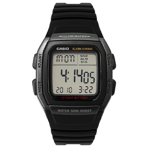 Đồng hồ Casio W-96H-1BVDF nam, thiết kế năng động, dễ dàng sở hữu qua chương trình mua 1 tặng 1 đồng hồ.