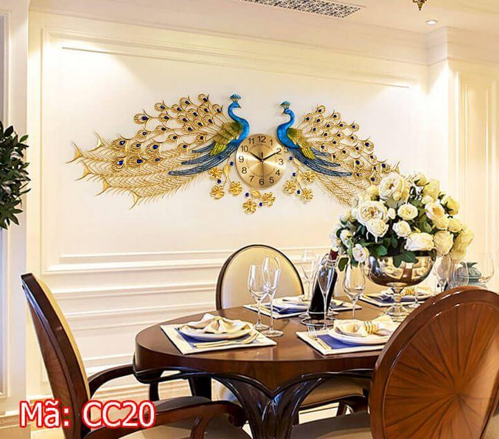 Đồng hồ con công đôi cỡ siêu to