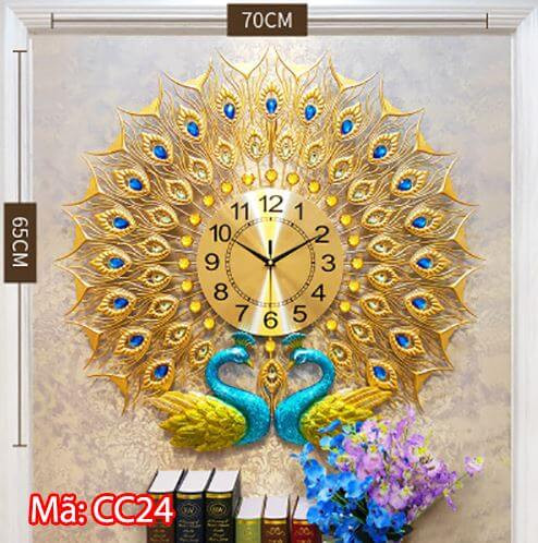 Mẫu đồng hồ con công đôi CC24