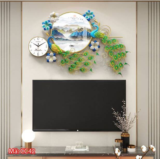 Đồng hồ treo tường phòng khách đẹp