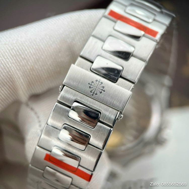 Khóa chốt nguyên bản hoa thị của dây đồng hồ Patek Philippe đính đá