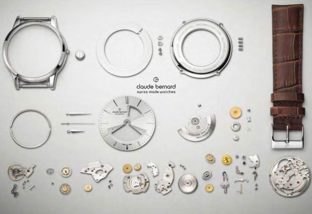 Chi tiết bộ máy đồng hồ cơ Claude Bernard với hàng trăm linh kiện tinh xảo, một nguyên nhân khiến tại sao đồng hồ cơ hay bị chết nếu không bảo dưỡng