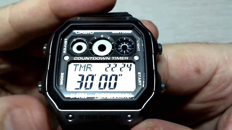 Các nút trên đồng hồ Casio 4 nút và chức năng chính