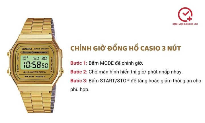 Hướng Dẫn Chi Tiết Cách Chỉnh Đồng Hồ Casio 1, 3, 4, 5 Nút và Các Chế Độ Đặc Biệt Hướng Dẫn Chi Tiết Cách Chỉnh Đồng Hồ Casio 1, 3, 4, 5 Nút và Các Chế Độ Đặc Biệt