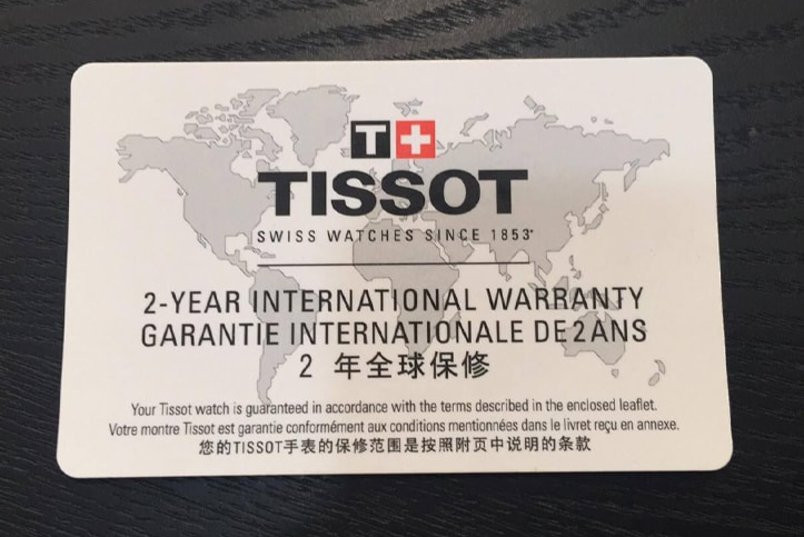Thẻ bảo hành đồng hồ Tissot chứng minh nguồn gốc và giá trị