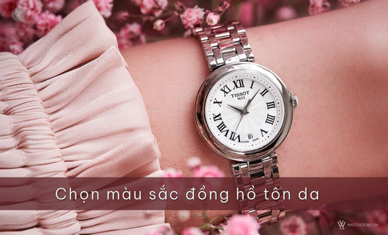 Chọn màu sắc đồng hồ Tissot nữ đẹp phù hợp với tông da