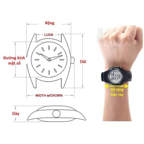 Hướng dẫn đo đường kính mặt đồng hồ để chọn kính cường lực phù hợp