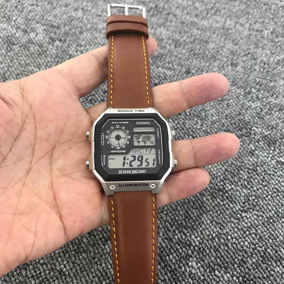 Tính năng chống nước vượt trội của đồng hồ Casio Illuminator dây da, đảm bảo độ bền bỉ trong mọi hoạt động.