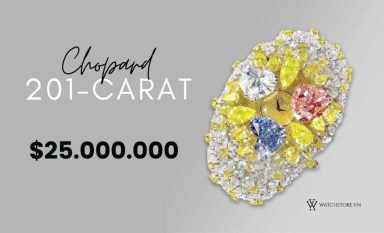 Chopard 201-Carat, đồng hồ nạm kim cương độc đáo với cơ chế hoa nở, khẳng định vị thế trong thế giới đồng hồ đeo tay