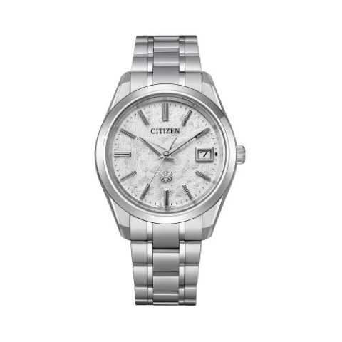 Đồng hồ Citizen lịch vạn niên nam The Citizen AQ4100-65W mặt trắng sang trọng