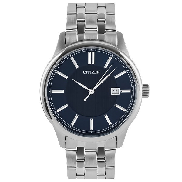 Đồng hồ Citizen nam mặt xanh BI1050-56L trẻ trung, tinh tế với thiết kế mặt số vân dọc