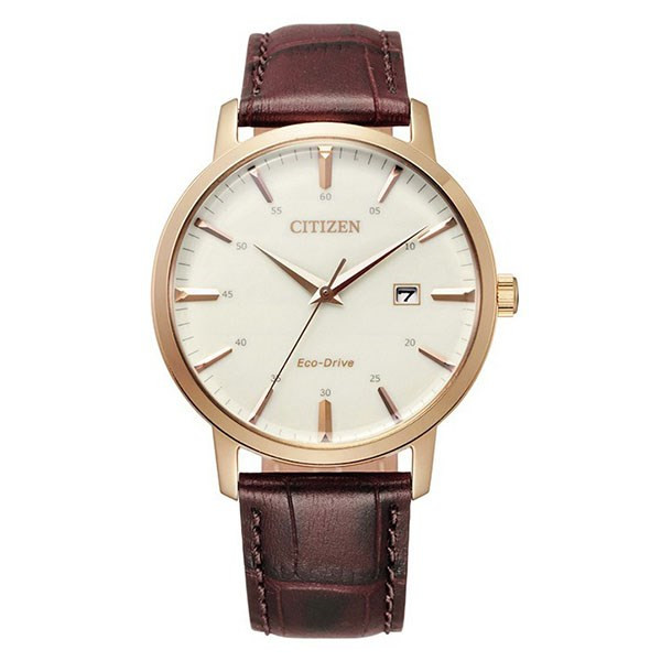 Đồng hồ Citizen 40mm Nam BM7463-12A dây da nâu