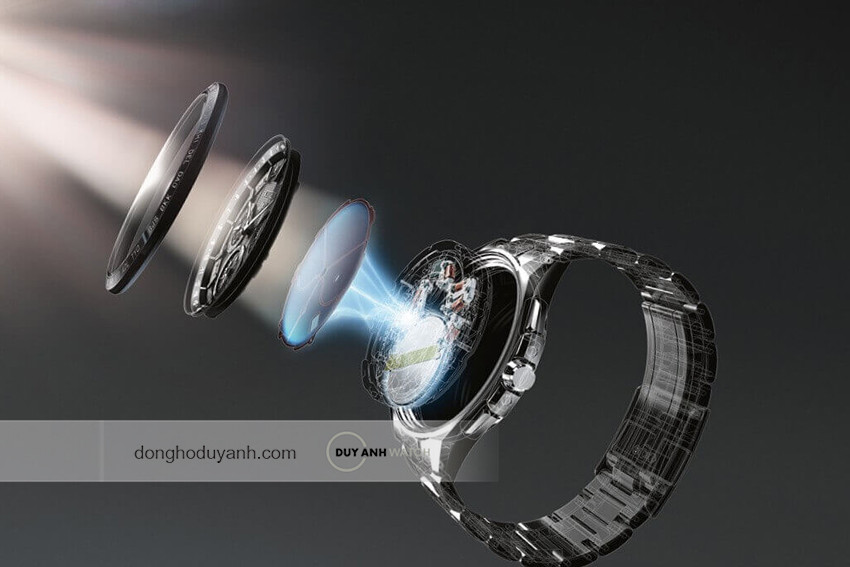 Mặt số đồng hồ Citizen Eco-Drive đang hấp thụ ánh sáng để nạp năng lượng, tránh các dấu hiệu đồng hồ hết pin