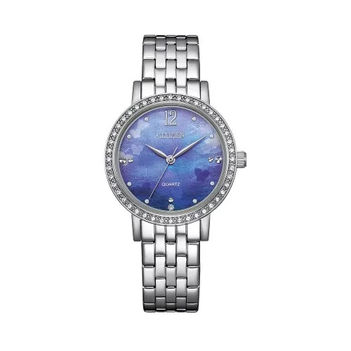 Đồng hồ Citizen Quartz EL3100-55N mặt tròn 31mm với mặt số xanh dương