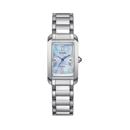 Đồng hồ nữ Citizen L Eco-Drive dây kim loại EW5620-55N mặt xanh
