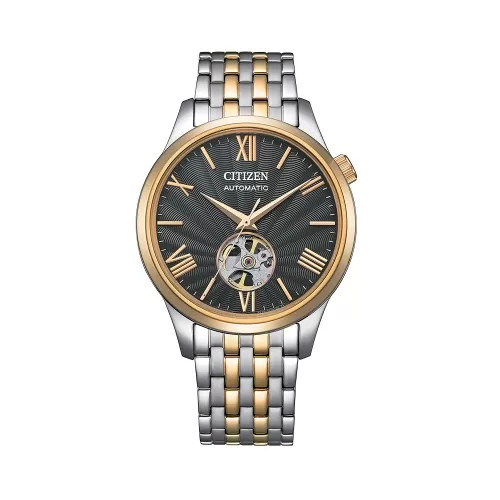 Đồng hồ nam Citizen Mechanical Open Heart dây kim loại NH9136-88H