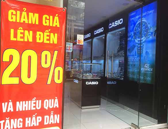 Chương trình khuyến mãi tại cửa hàng bán đồng hồ Casio chính hãng