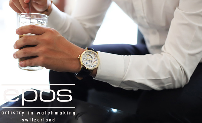 Đồng hồ Epos Swiss lộ máy, một trong những đồng hồ đáng mua nhất với tính năng đo nhịp tim.