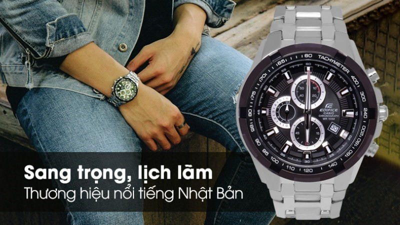 Đồng hồ Casio Edifice EF-539D-1AVUDF với thiết kế sang trọng, lịch lãm dành riêng cho phái mạnh