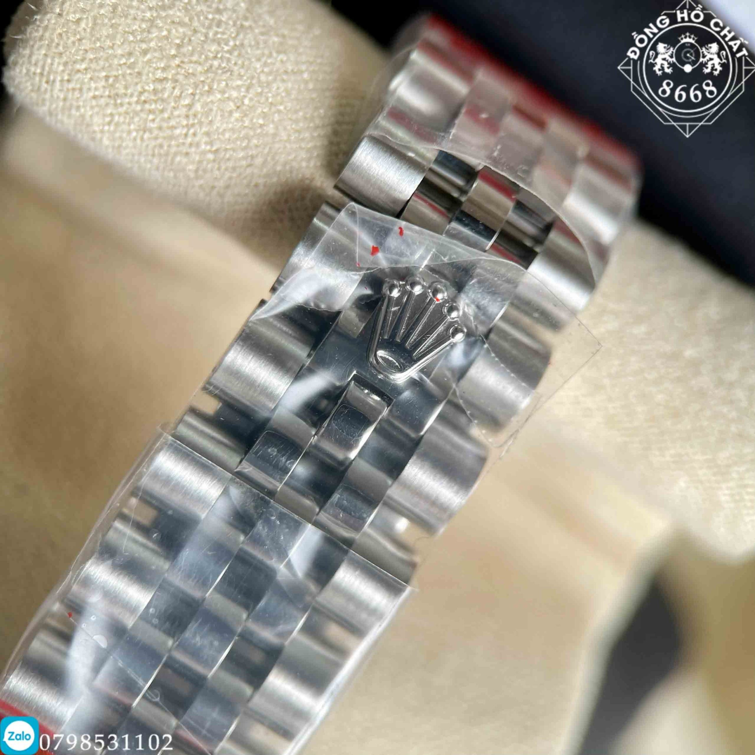Dây đeo Jubilee bằng thép không gỉ của đồng hồ Rolex máy Thụy Sĩ bền bỉ và sang trọng