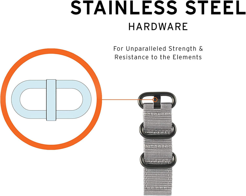 Dây đồng hồ vải dù 20mm UAG Nato bền bỉ và dễ dàng điều chỉnh