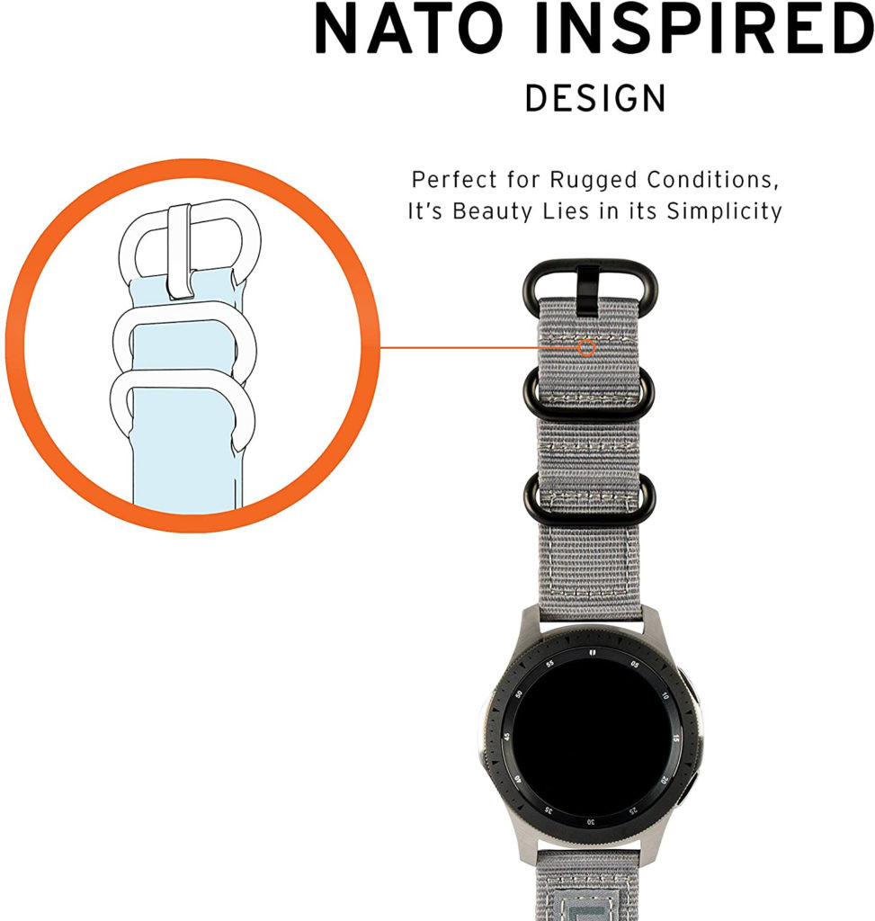 Dây đồng hồ vải dù 20mm UAG Nato chất liệu Nylon dệt cao cấp