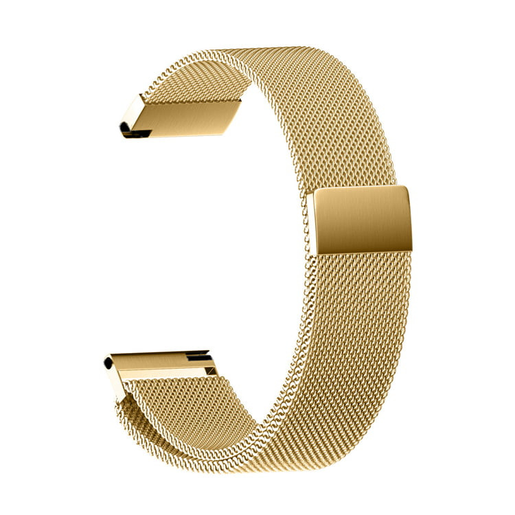 Mẫu dây đồng hồ thép lưới nam châm màu vàng gold