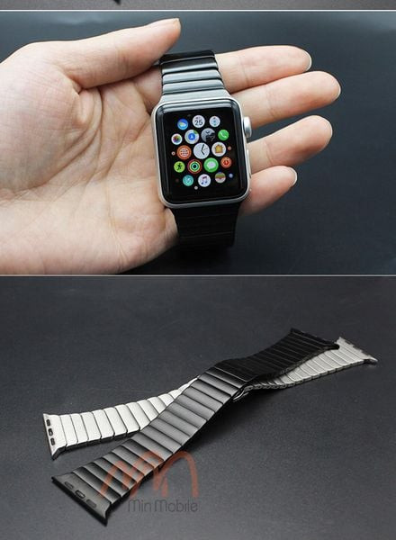 Chi tiết dây kim loại đồng hồ Apple Watch hiệu Rock bền bỉ, cao cấp