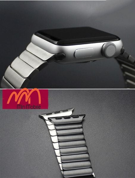 Dây kim loại Apple Watch màu đen tuyền kèm ngàm gắn chắc chắn