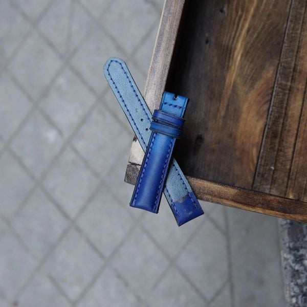 Dây đồng hồ da bò handmade tại Hà Nội, sản phẩm may tay TC02