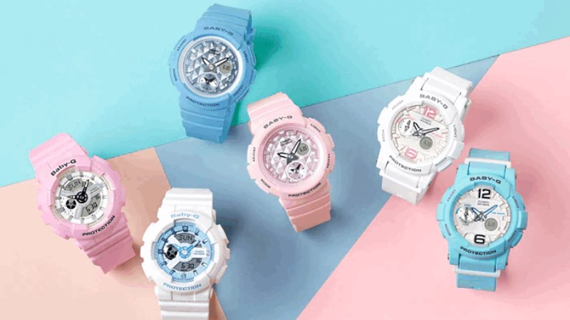 Đồng hồ đeo tay thời trang Baby-G, phiên bản G-Shock dành cho nữ giới với màu sắc trẻ trung