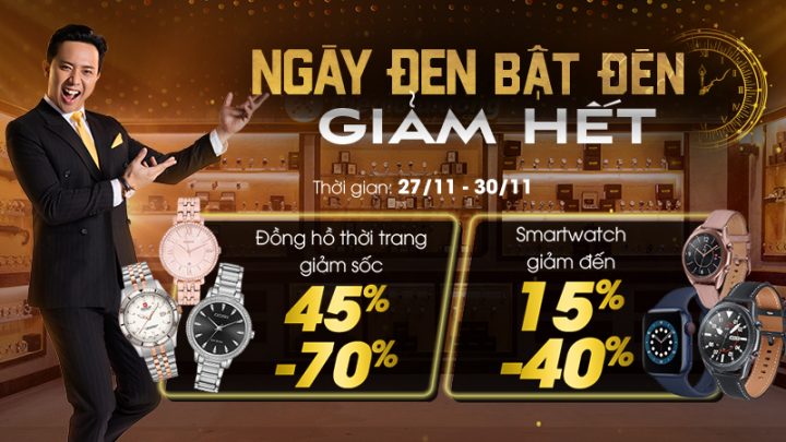 Đồng Hồ Giảm Giá Ngày Black Friday: Săn Sale Thông Minh, Sở Hữu Hàng Hiệu Giá Tốt