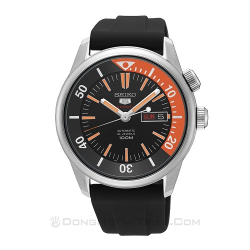 Đồng hồ Seiko quân đội SRPB31K1 với thiết kế dây cao su hiện đại