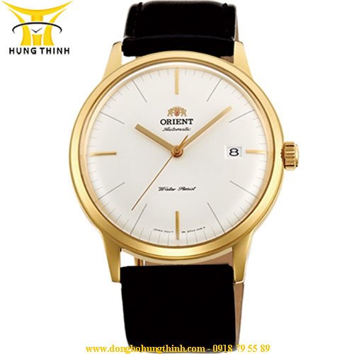 Đồng hồ Orient nam dây da FAC0000BW0 mạ vàng sang trọng, phong cách thanh lịch khi mua đồng hồ online uy tín