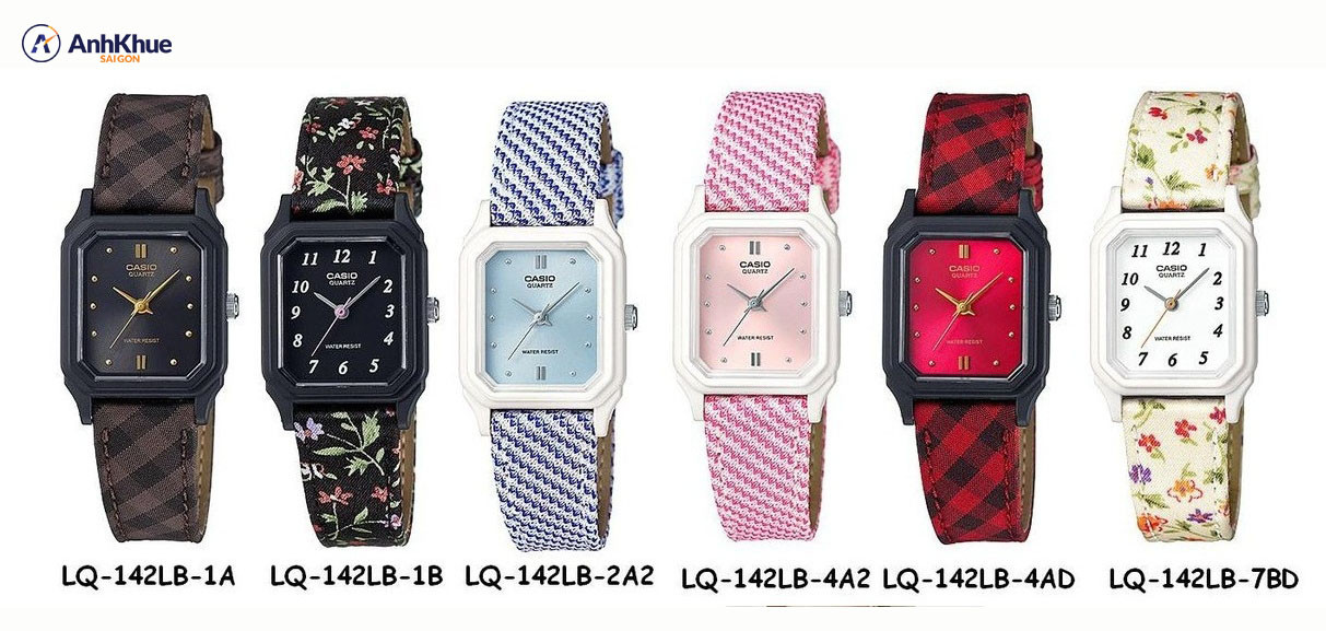 Đồng hồ Casio nữ dây da LQ-142LB trẻ trung, giá rẻ