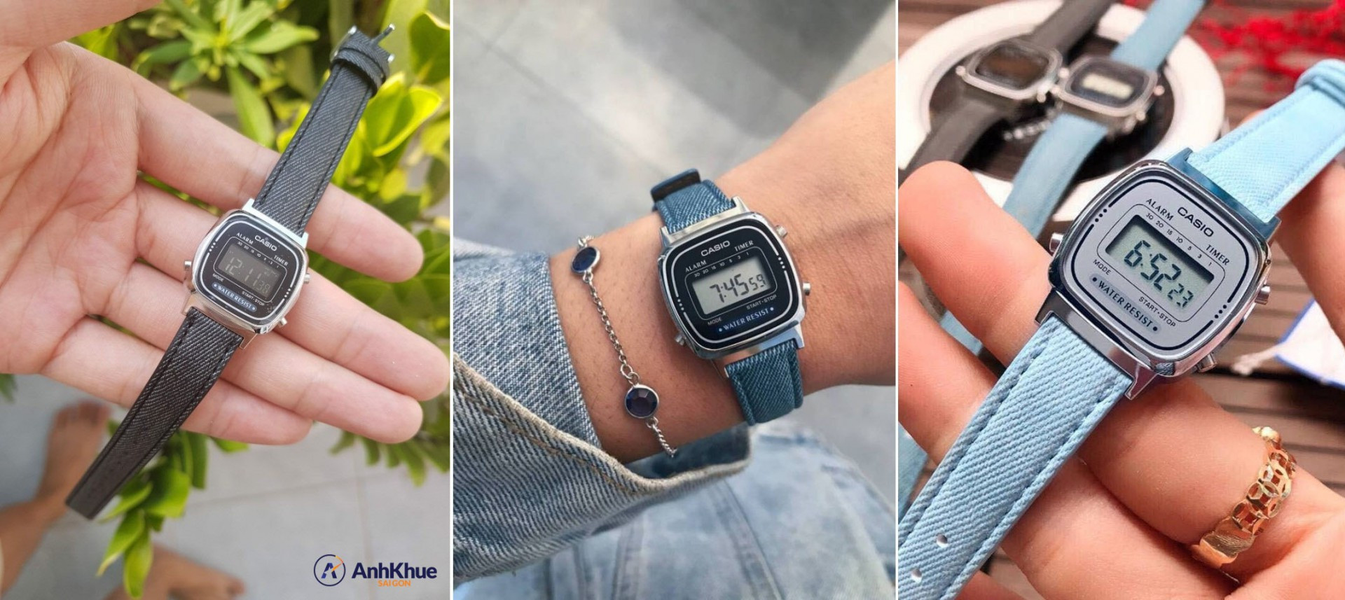 Mẫu đồng hồ Casio nữ dây da LA670WL phong cách vintage