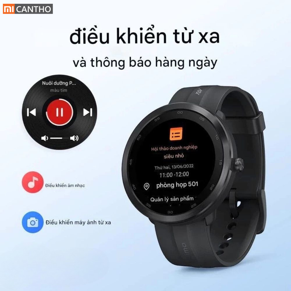 Đồng hồ thông minh có GPS 70mai Maimo Watch R trên đế sạc