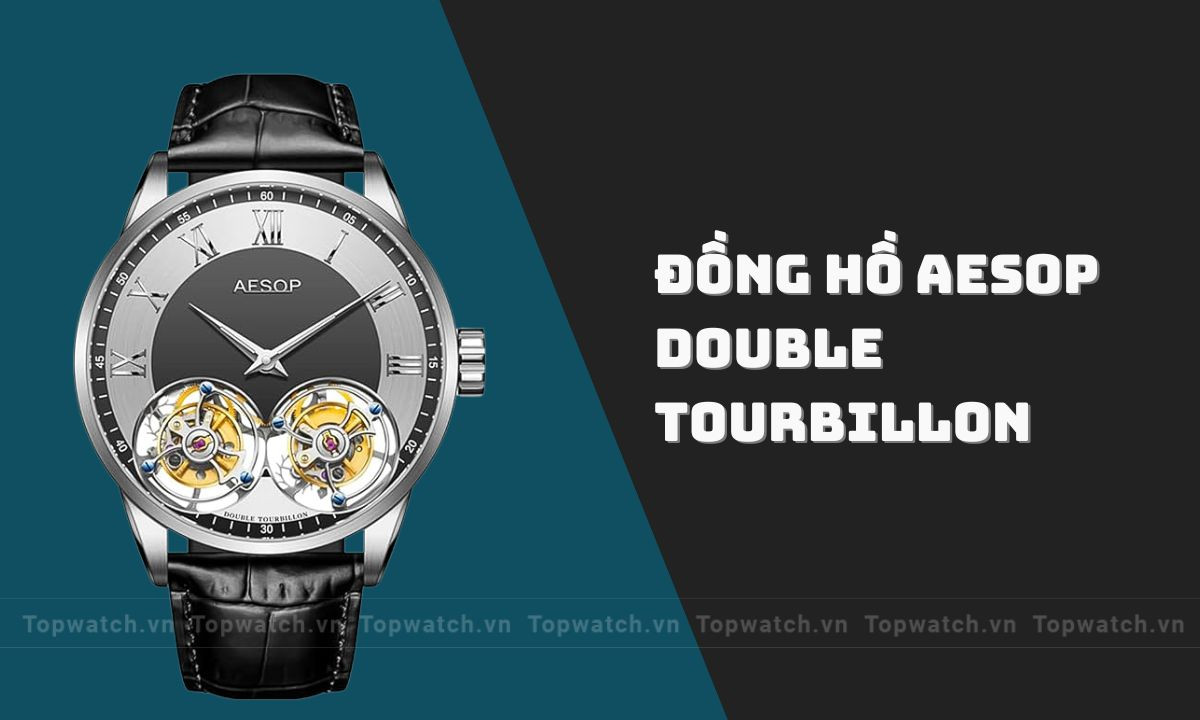 Đồng hồ Aesop Double Tourbillon mô phỏng cơ chế double tourbillon