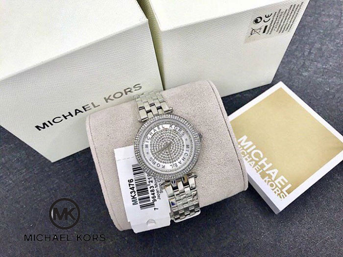 Vỏ và dây thép không gỉ mạ PVD của đồng hồ nữ Michael Kors MK3476